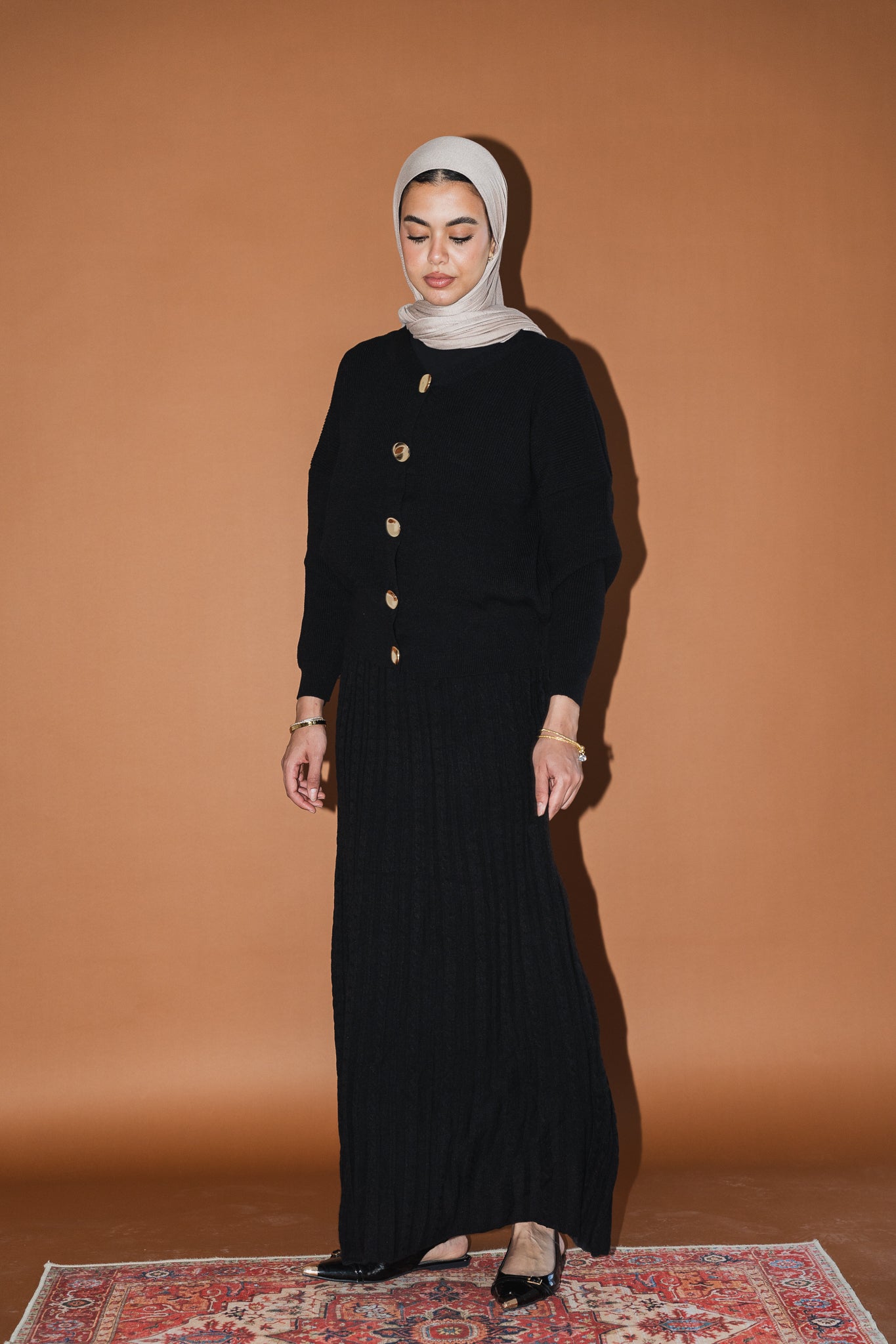 Soft Braids Skirt in Black