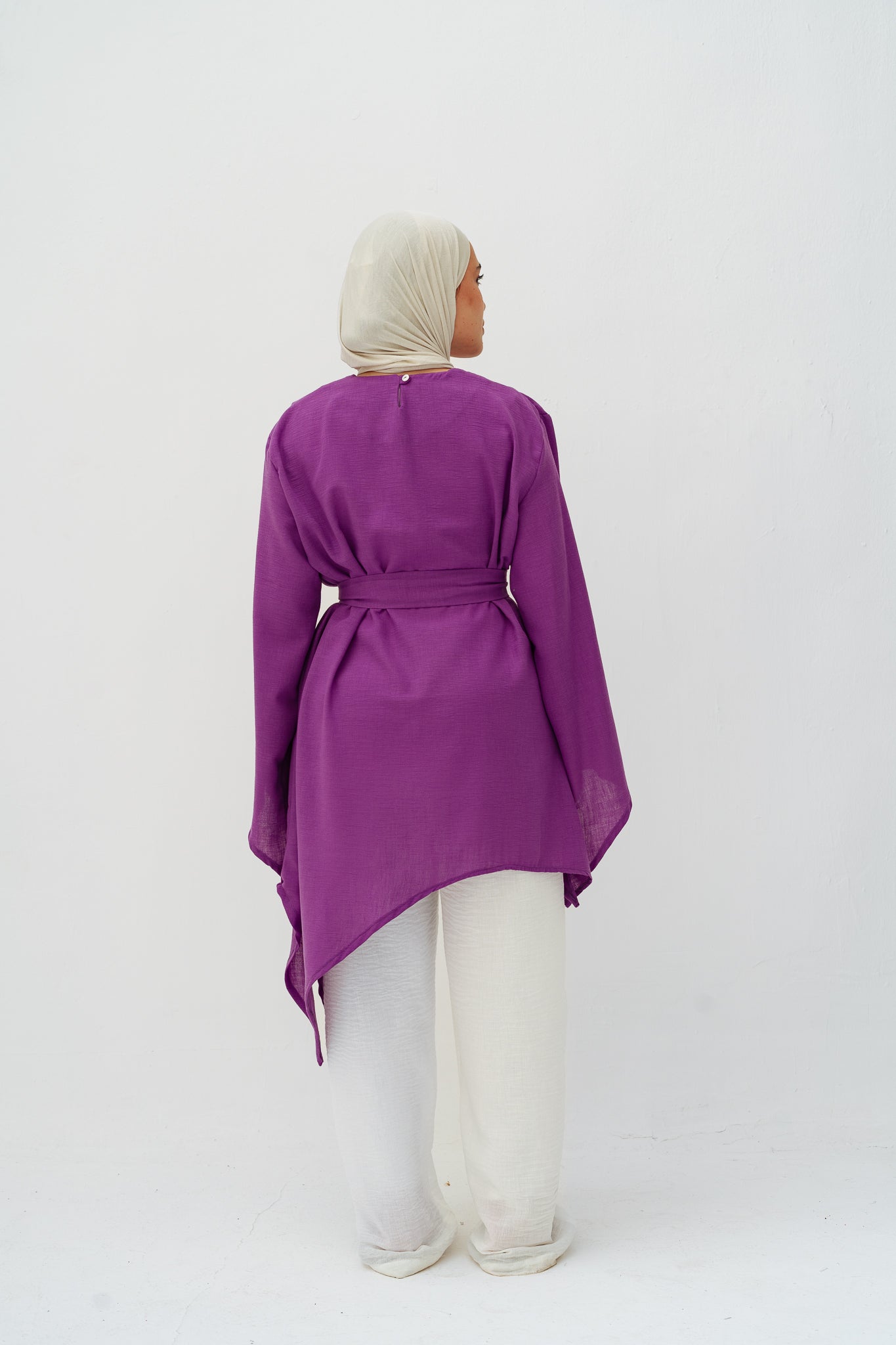 Ella asymmetric top in Purple