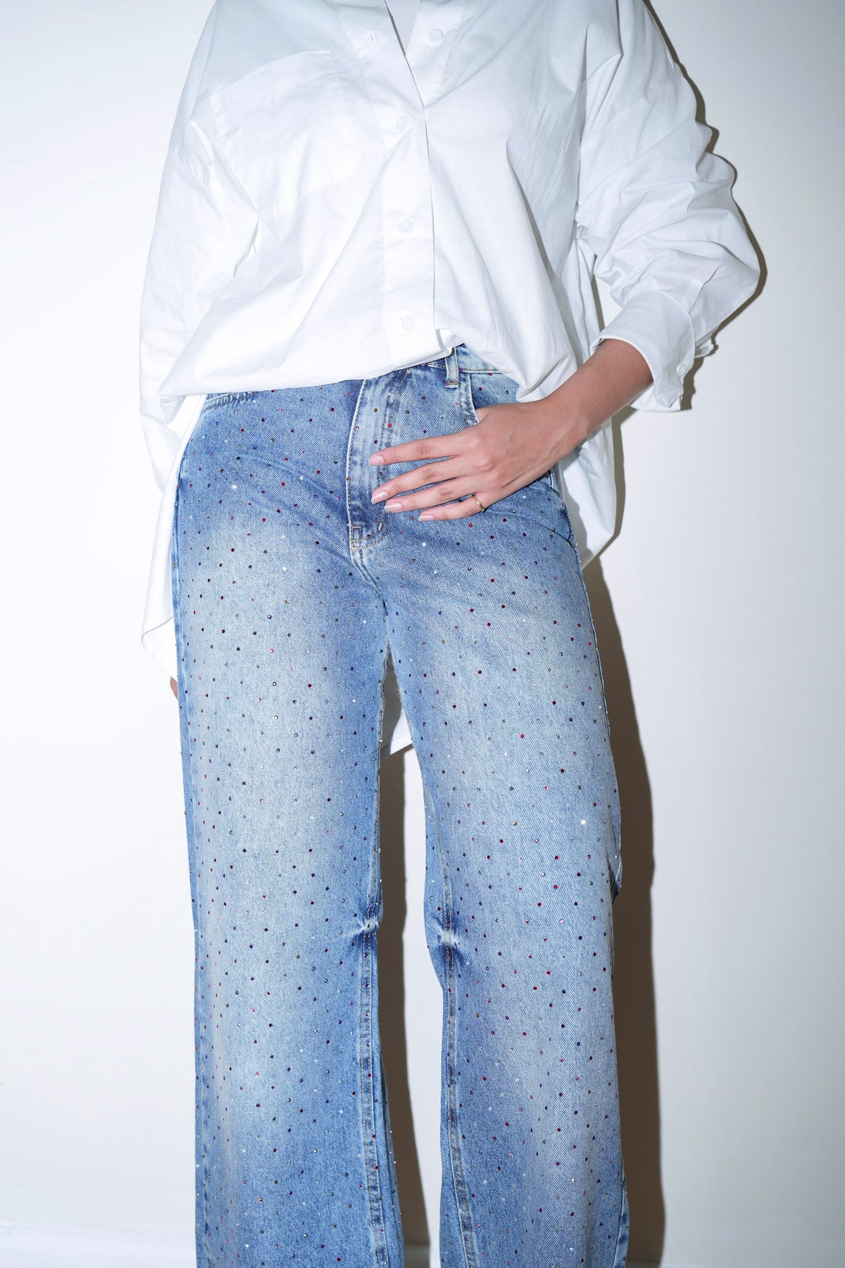 Extra You Denim Pants in Light Blue