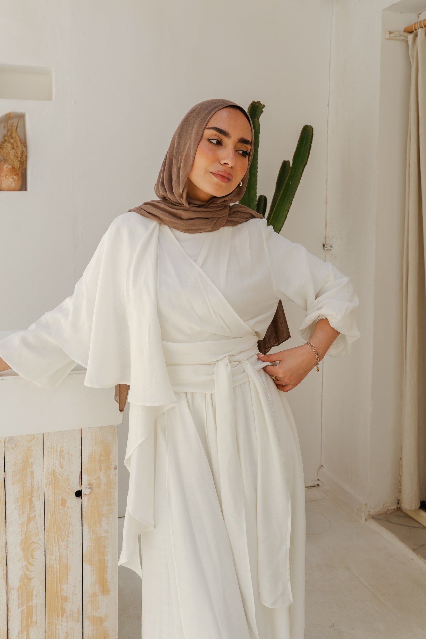 Salty Tie Top in White