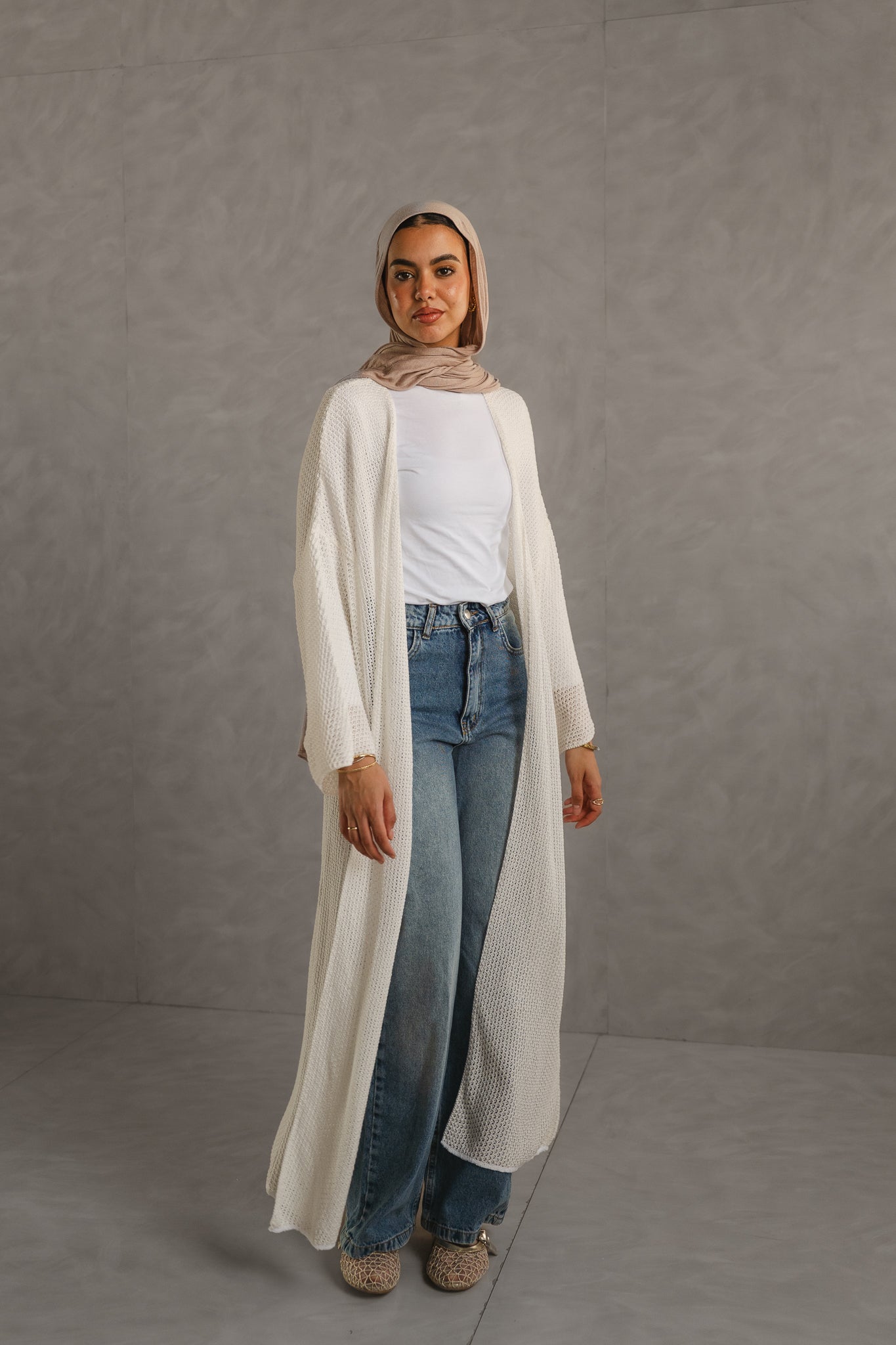 Cloud Crochet Long Cardigan