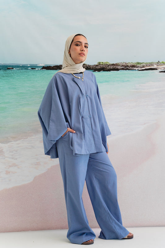 Golden Sands set in Denim blue