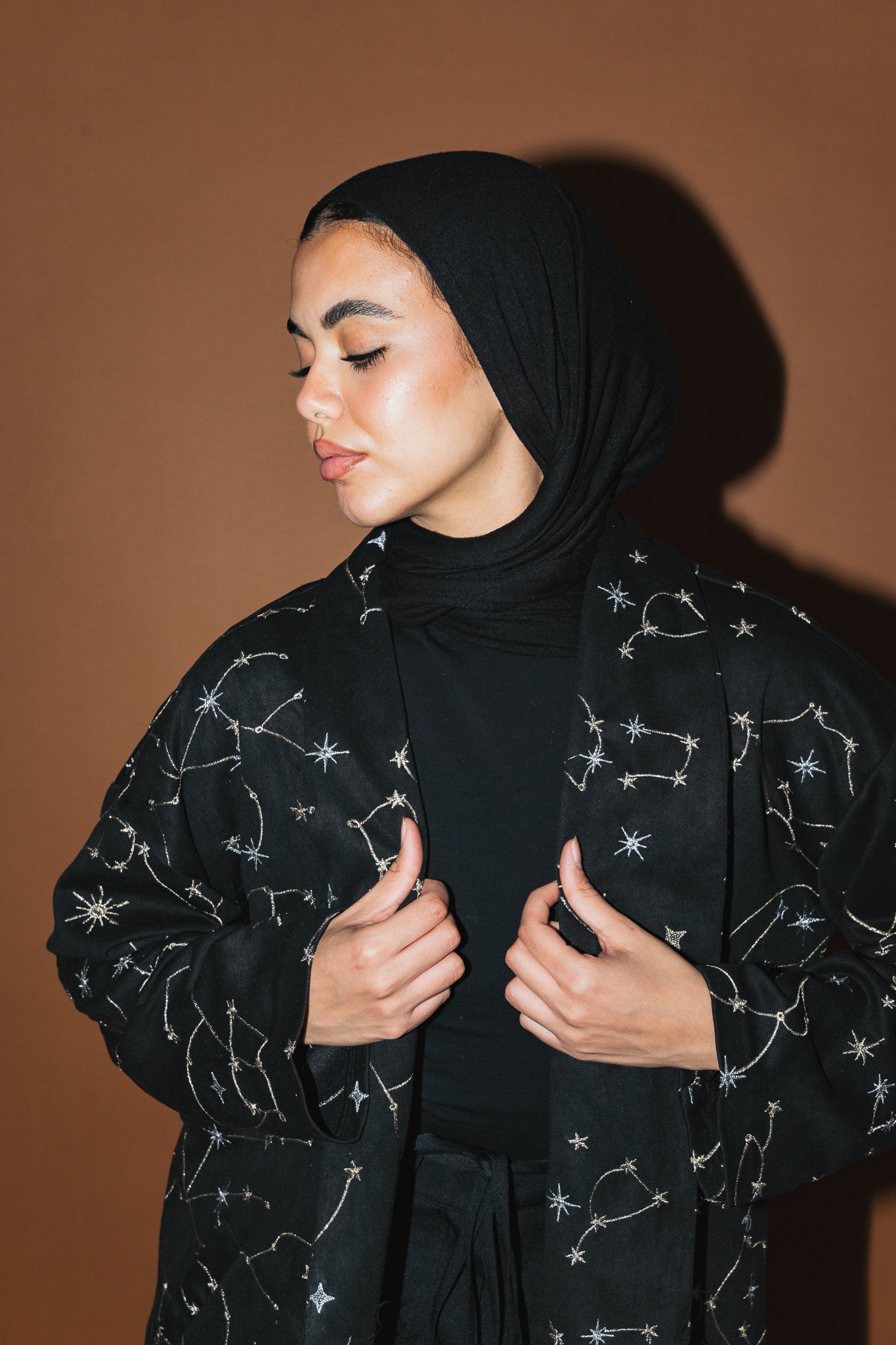 Celestial Embroidery Jacket in Black - LIMITED EDITION