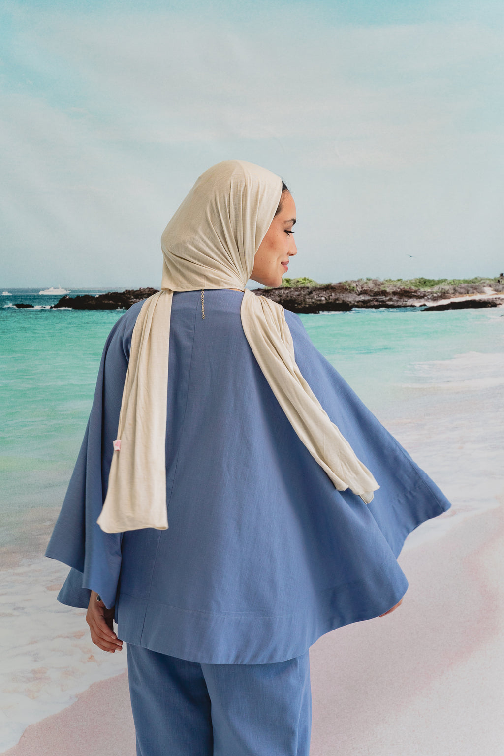 Golden Sands set in Denim blue