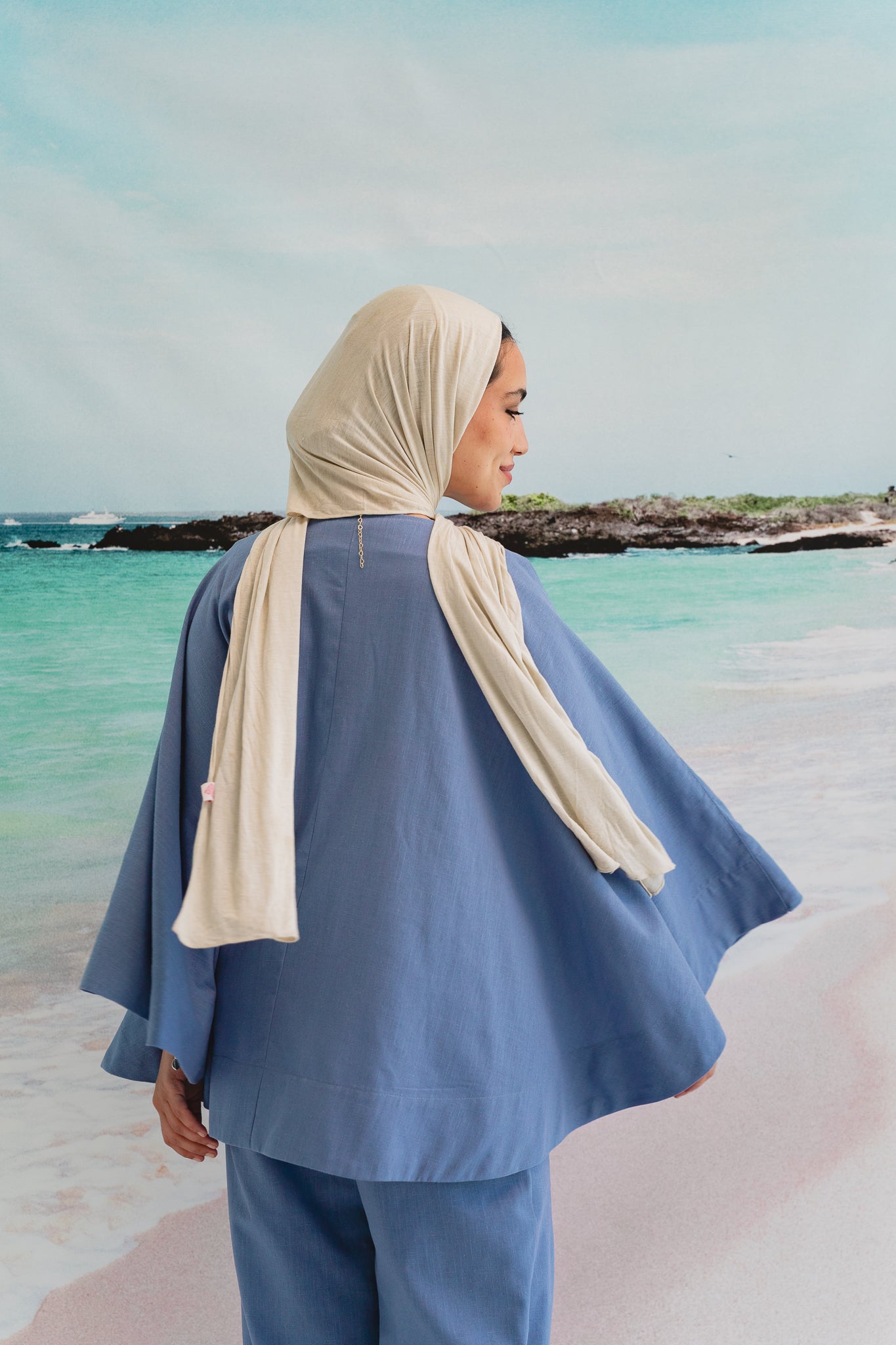 Golden Sands set in Denim blue