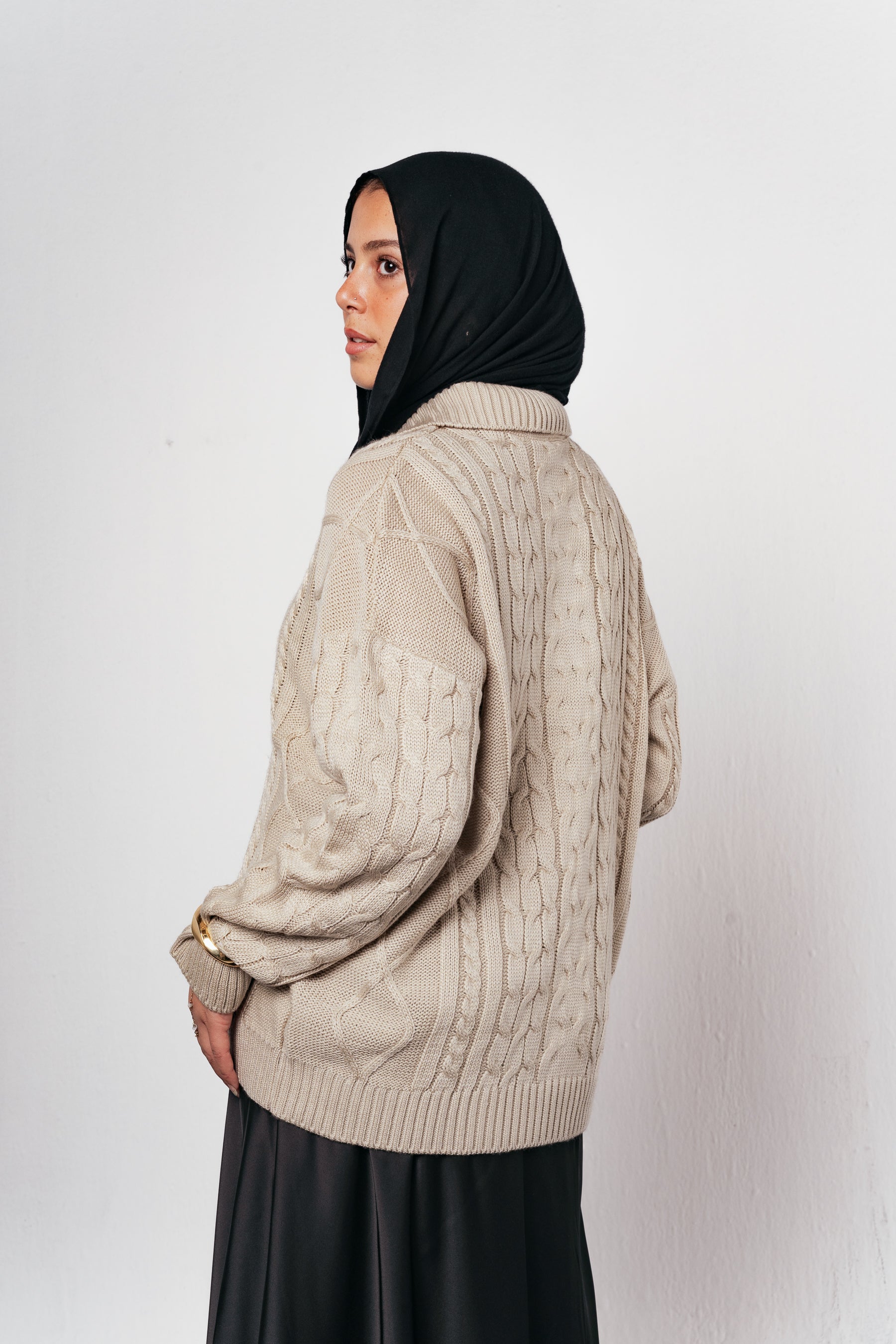 Knit Heaven Pullover in Beige