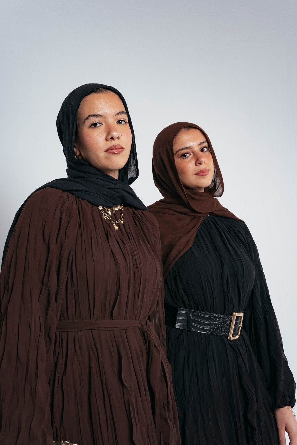 Nazly Crushed Dress in Black