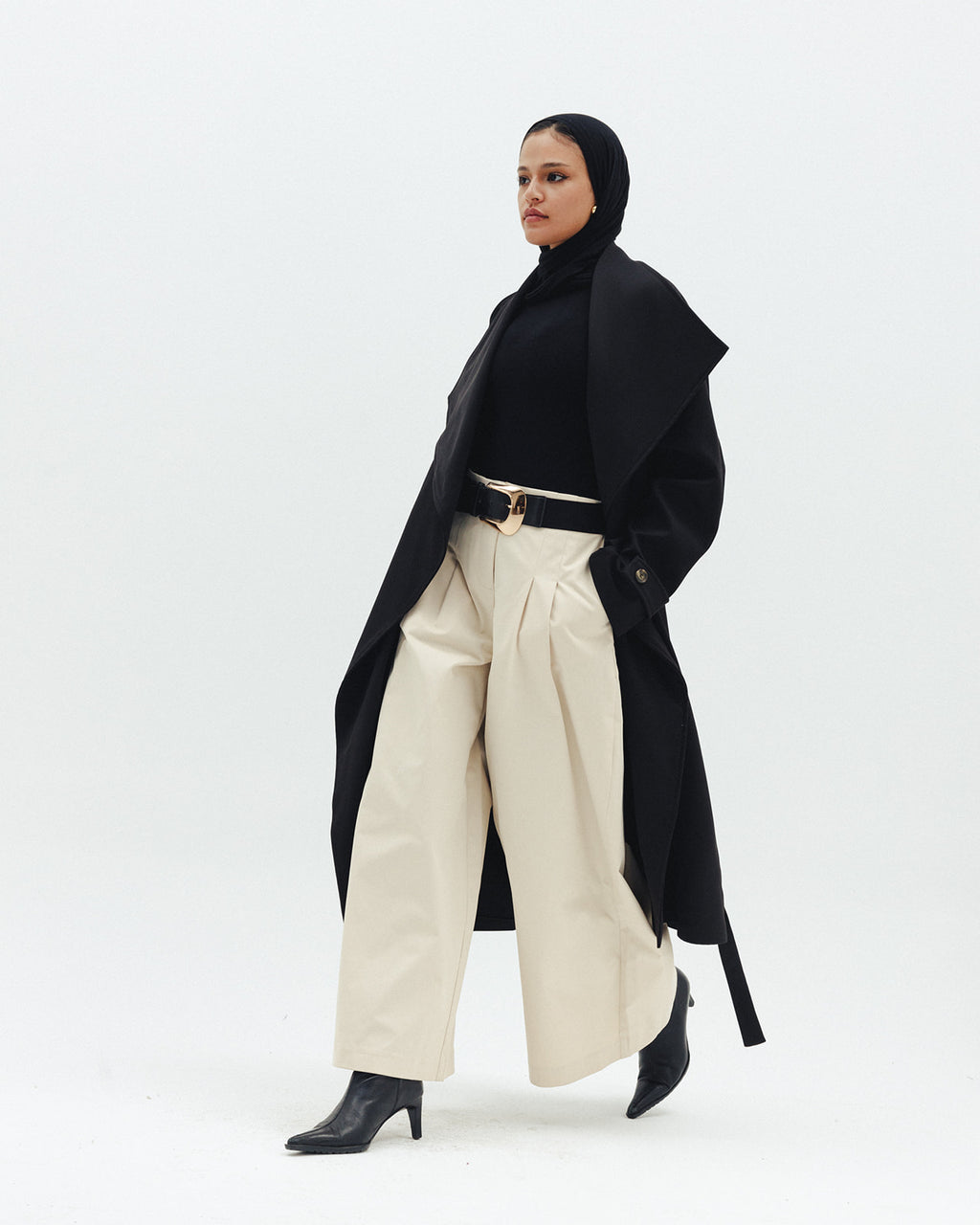 The Timeless Trench Coat in Black