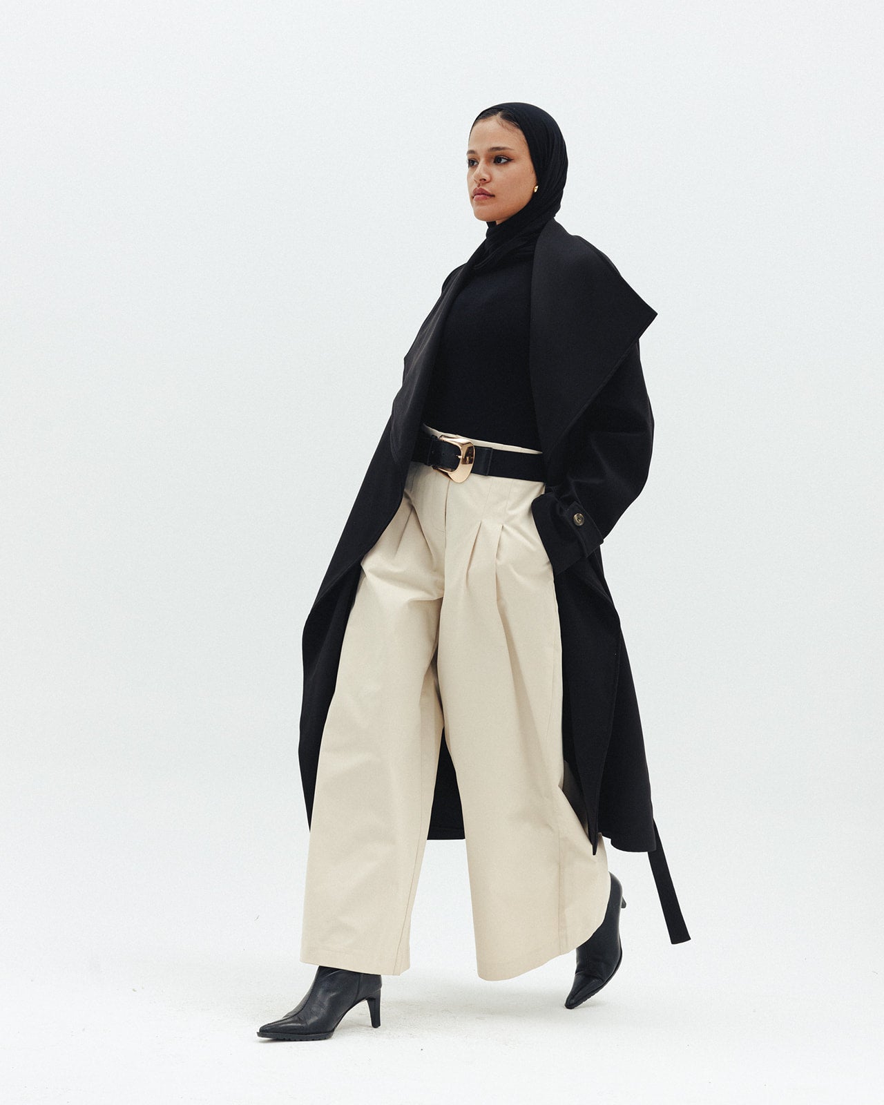 The Timeless Trench Coat in Black