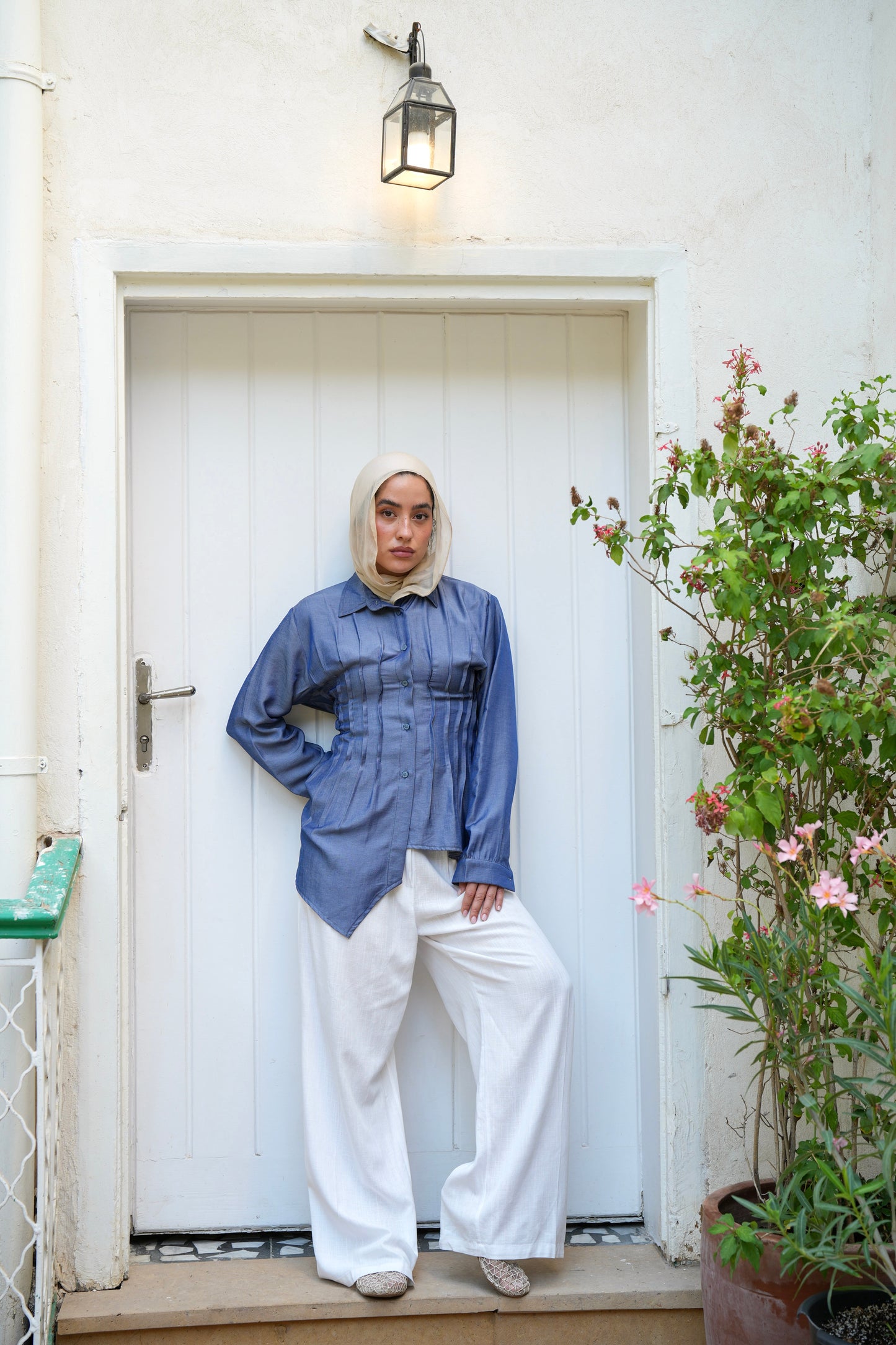 Dreamy Folds Shirt in Indigo