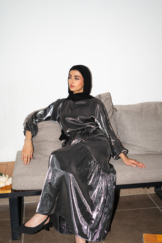 Isla Set in Metallic Silver