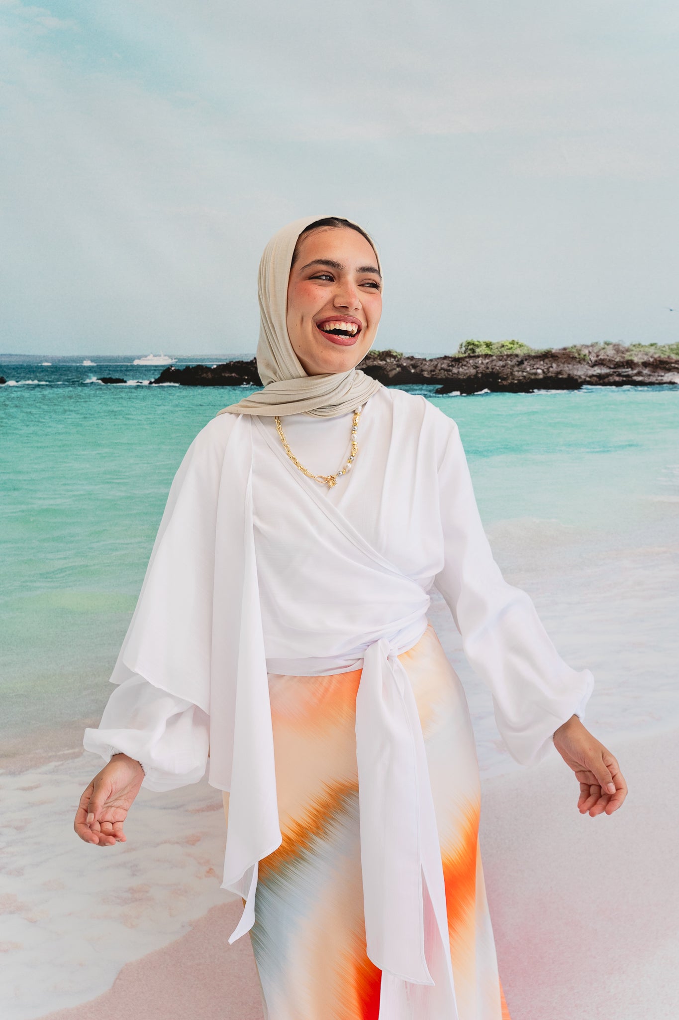 Salty Tie Top in White