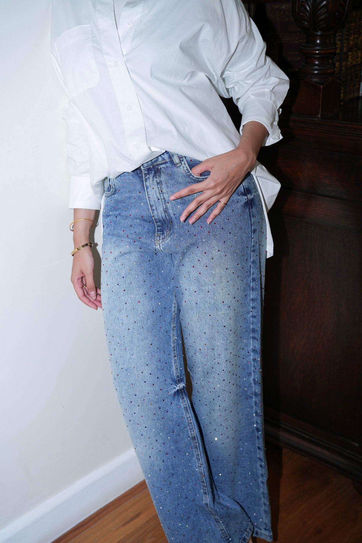 Extra You Denim Pants in Light Blue