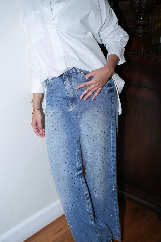 Extra You Denim Pants in Light Blue