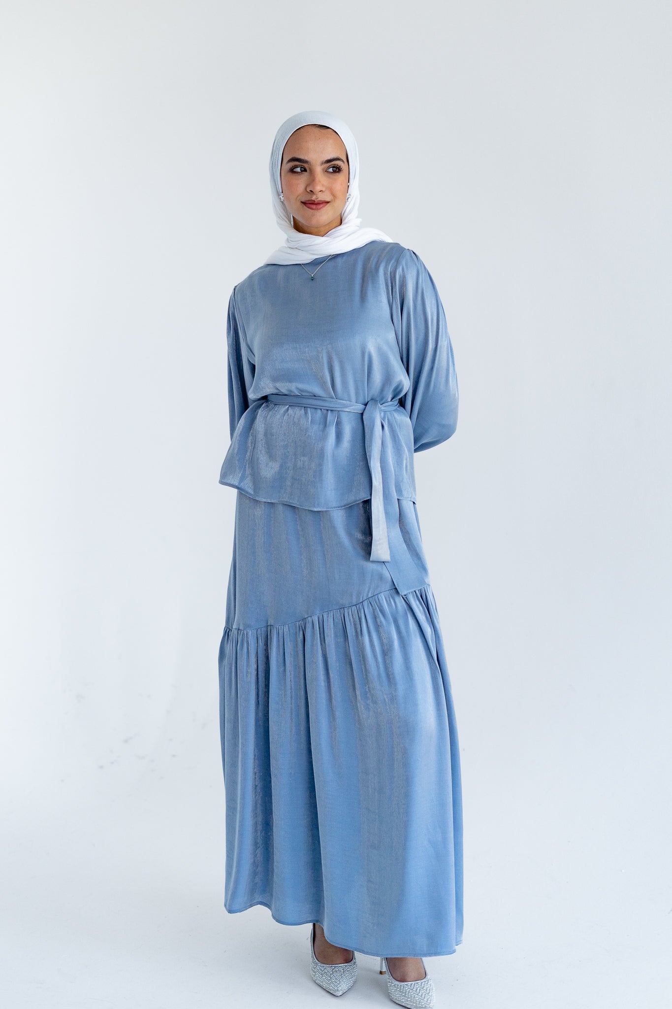 Isla Set in Silver Blue