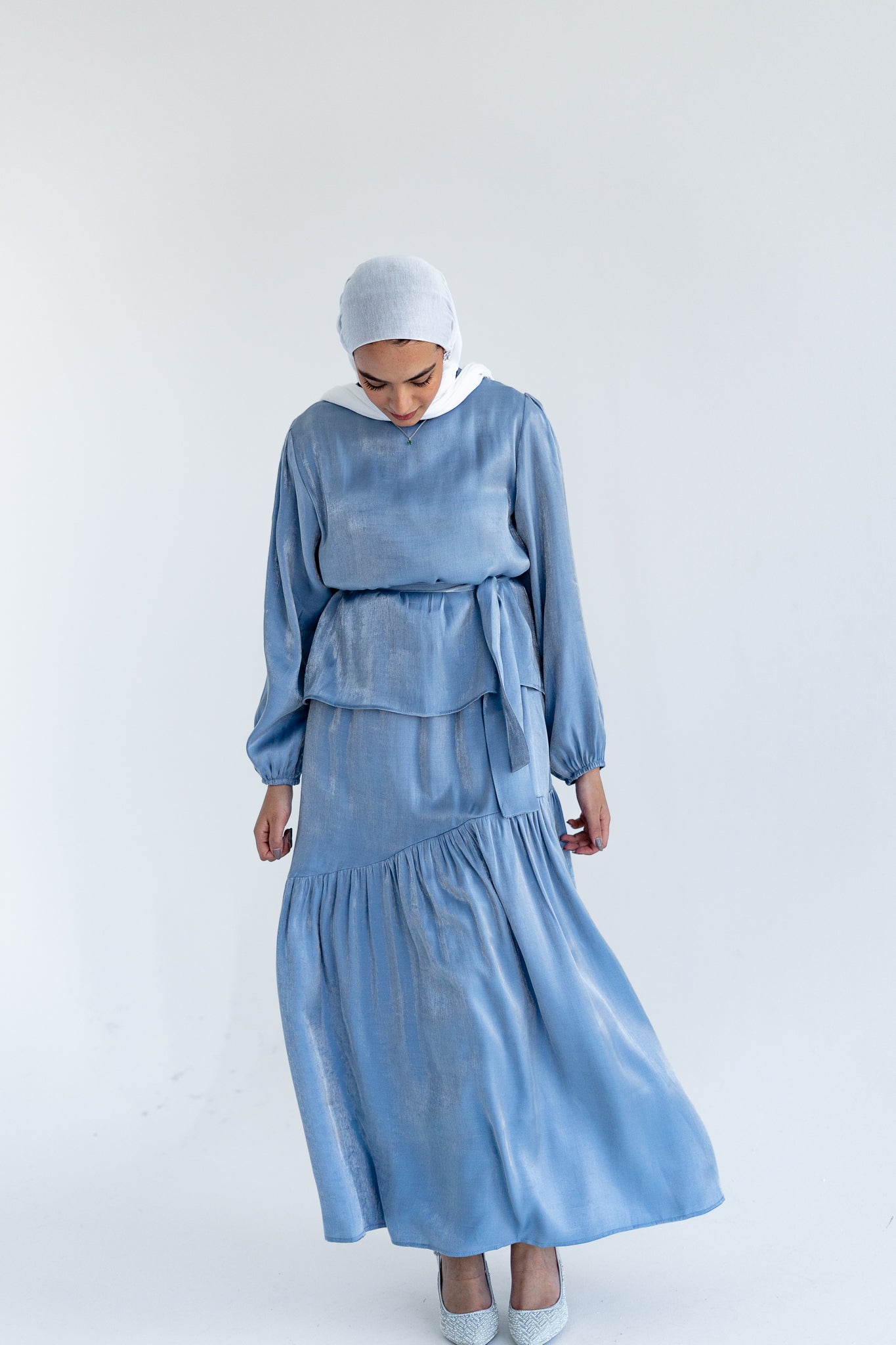 Isla Set in Silver Blue