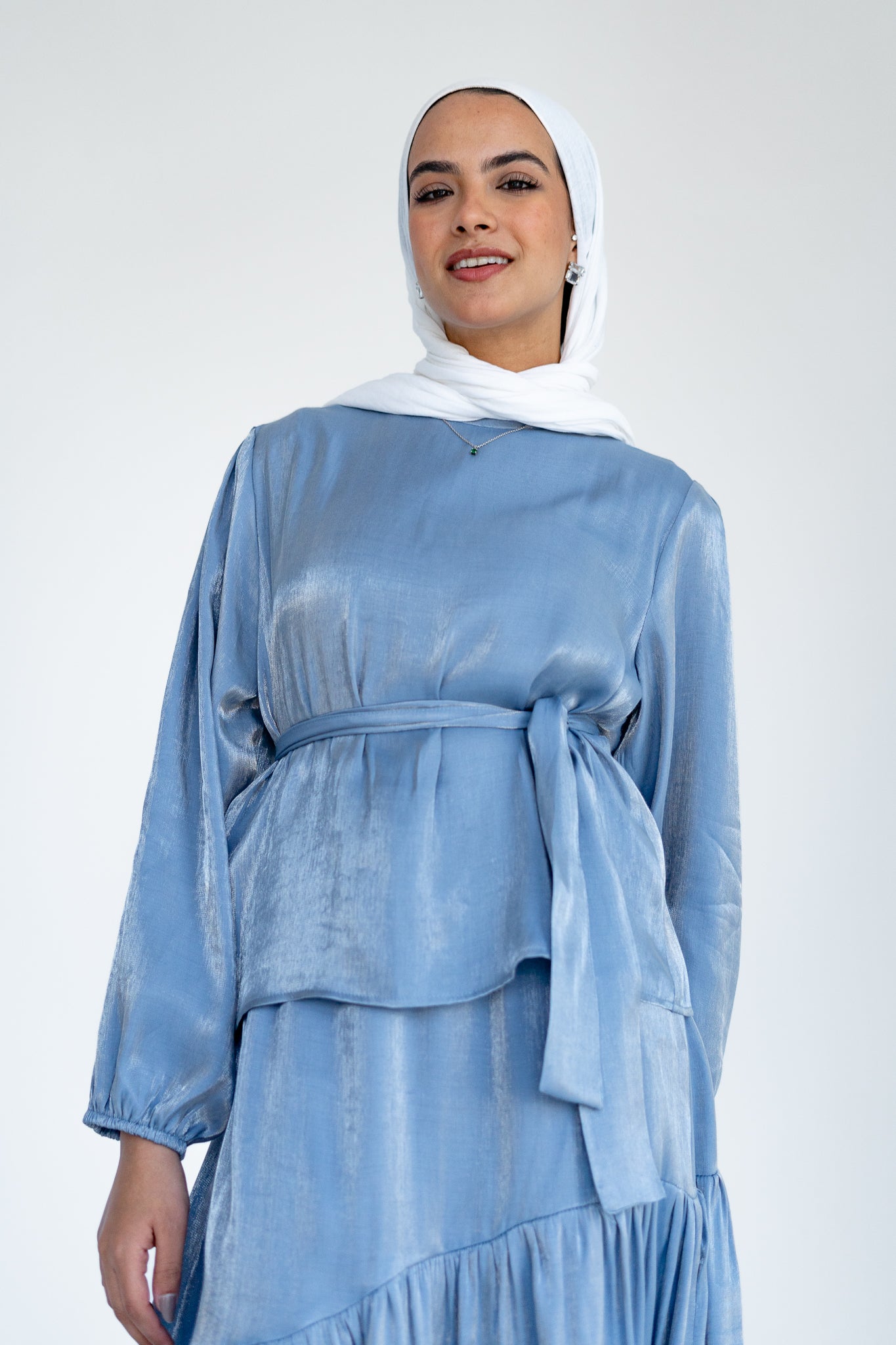 Isla Set in Silver Blue