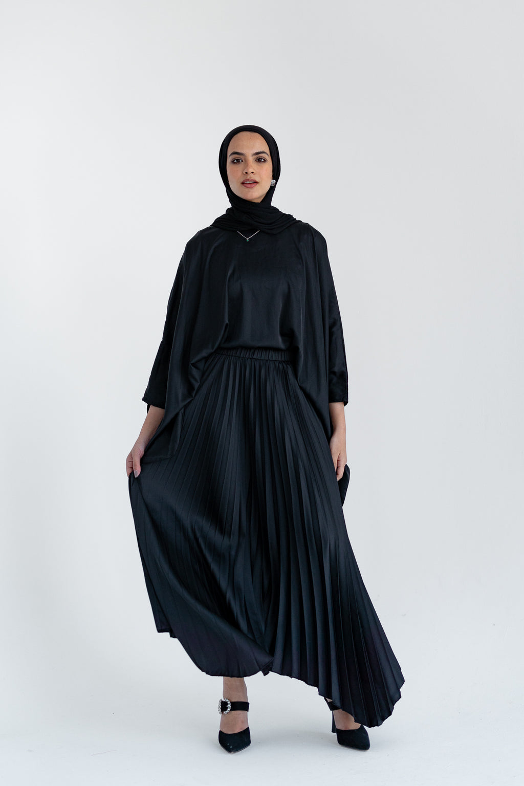 Ash Asymmetrical Skirt in Black