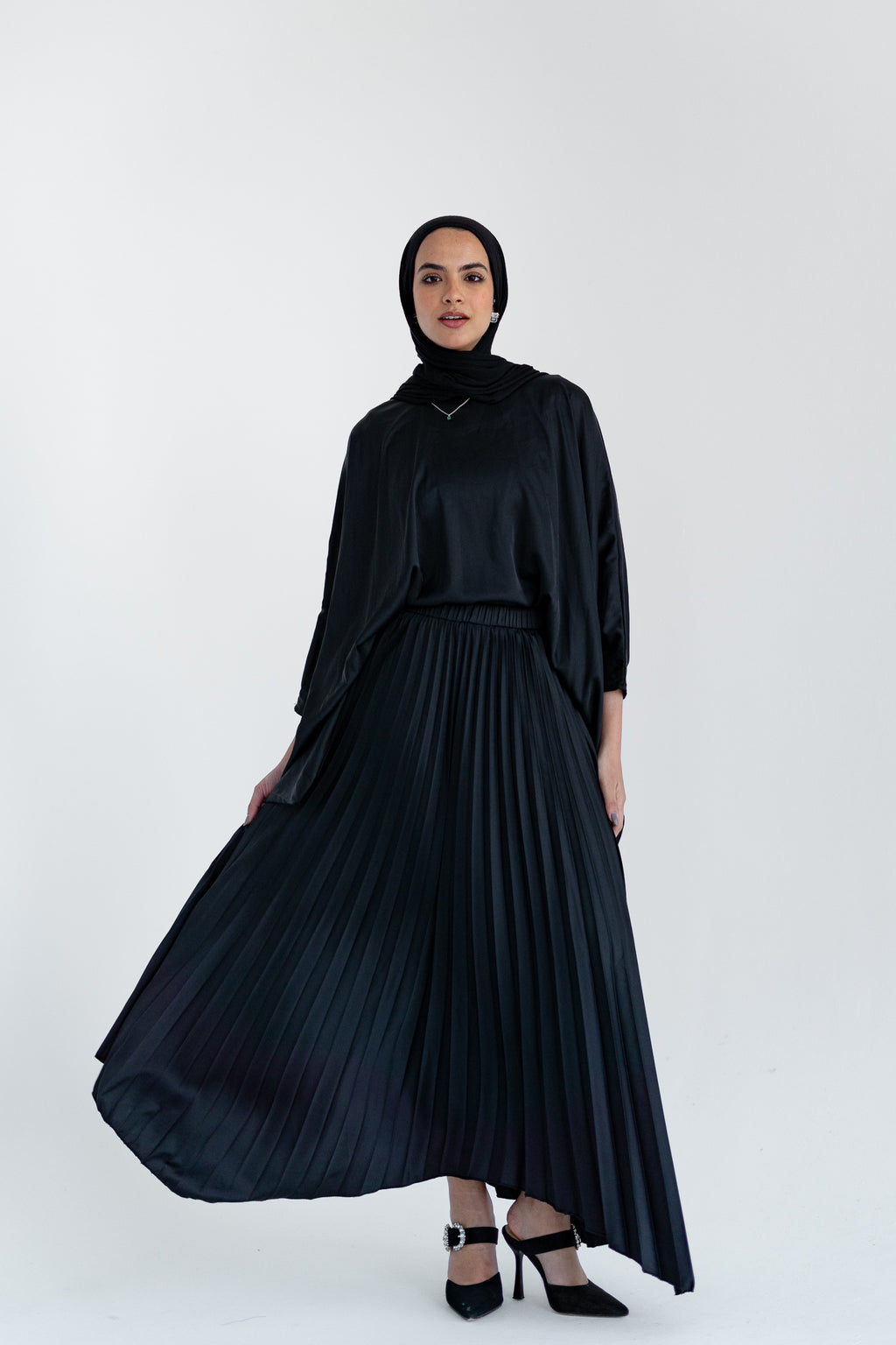 Ash Asymmetrical Skirt in Black