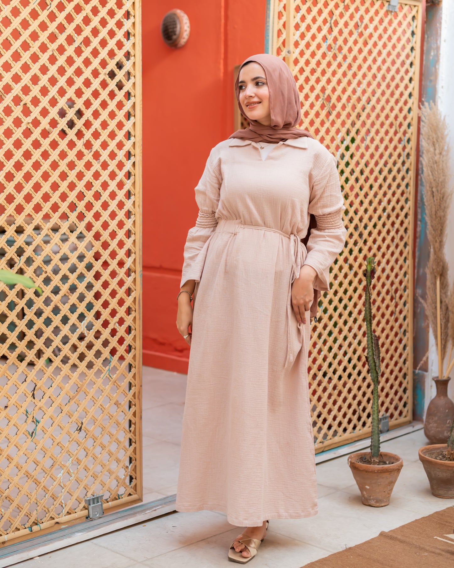 Diana dress in Beige