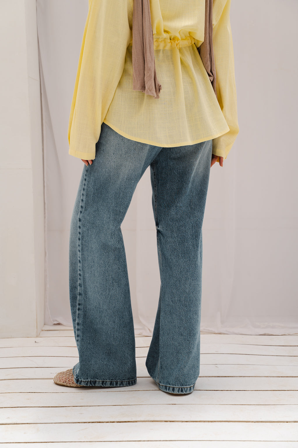 Daily Fit Denim Pants in Mid Blue