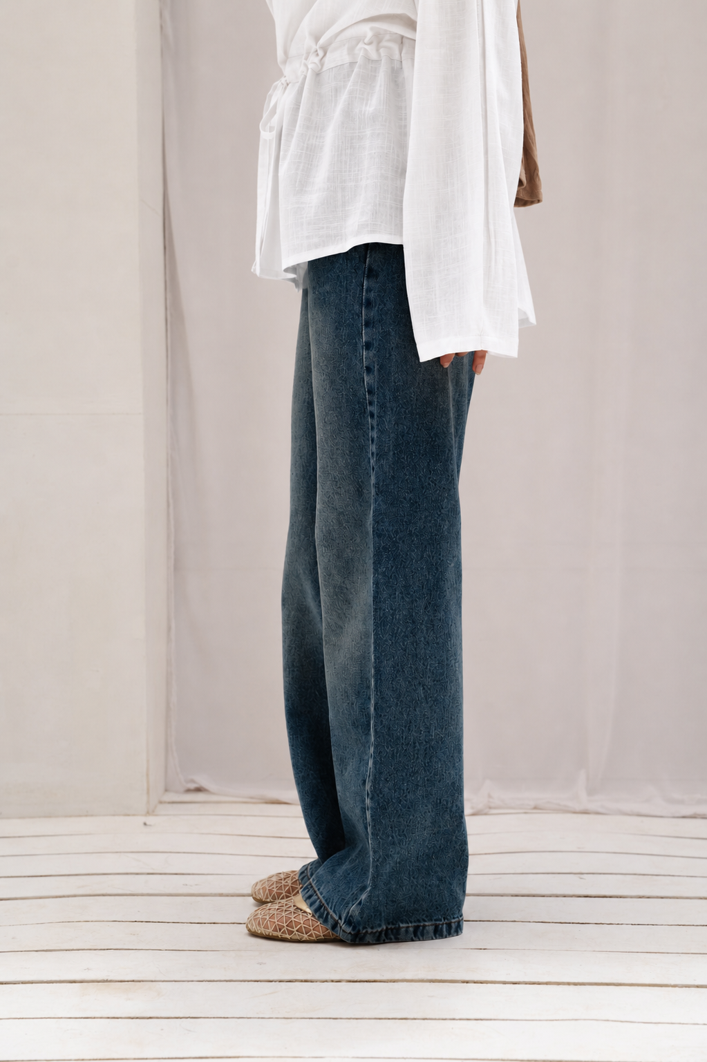 Daily Fit Denim Pants in Dark Blue