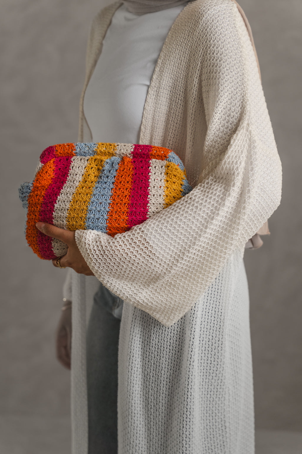 Cloud Crochet Long Cardigan