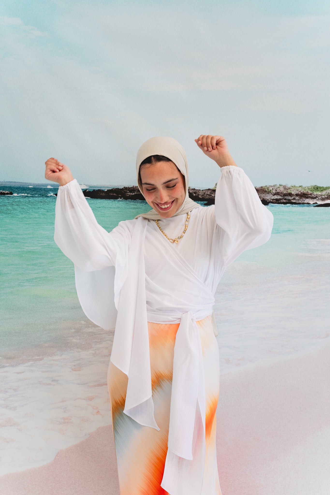 Salty Tie Top in White