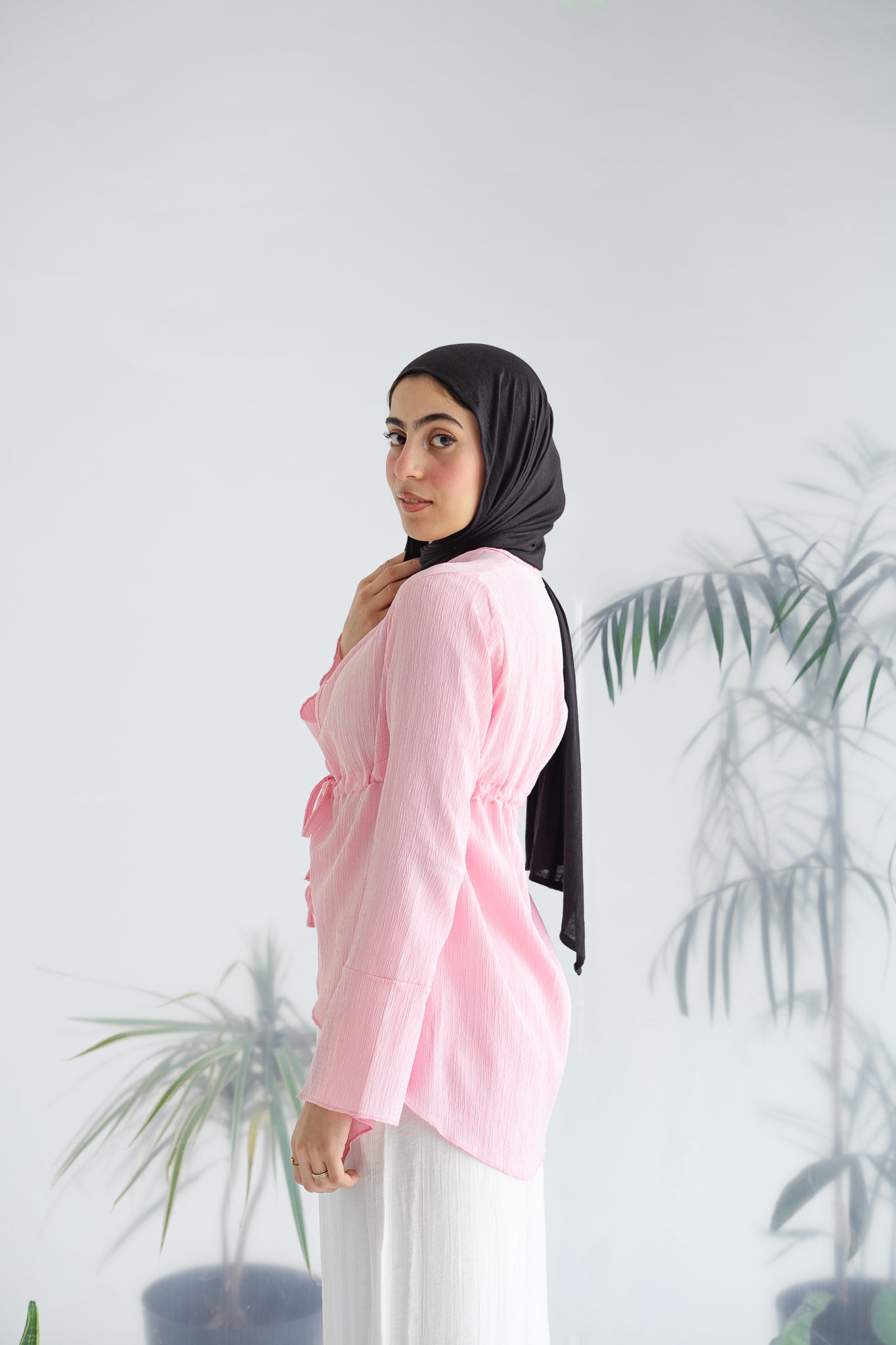 Long celine top in pink