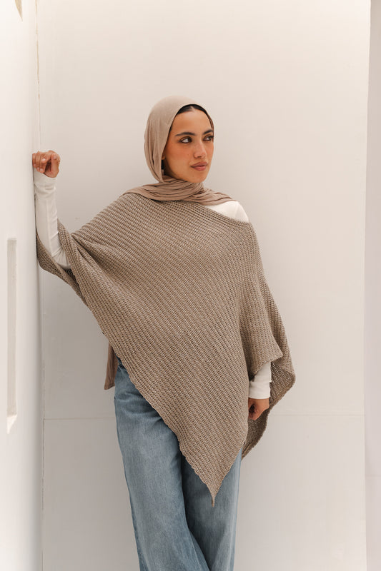 Lumira Cape Top in Shimmer Cafe