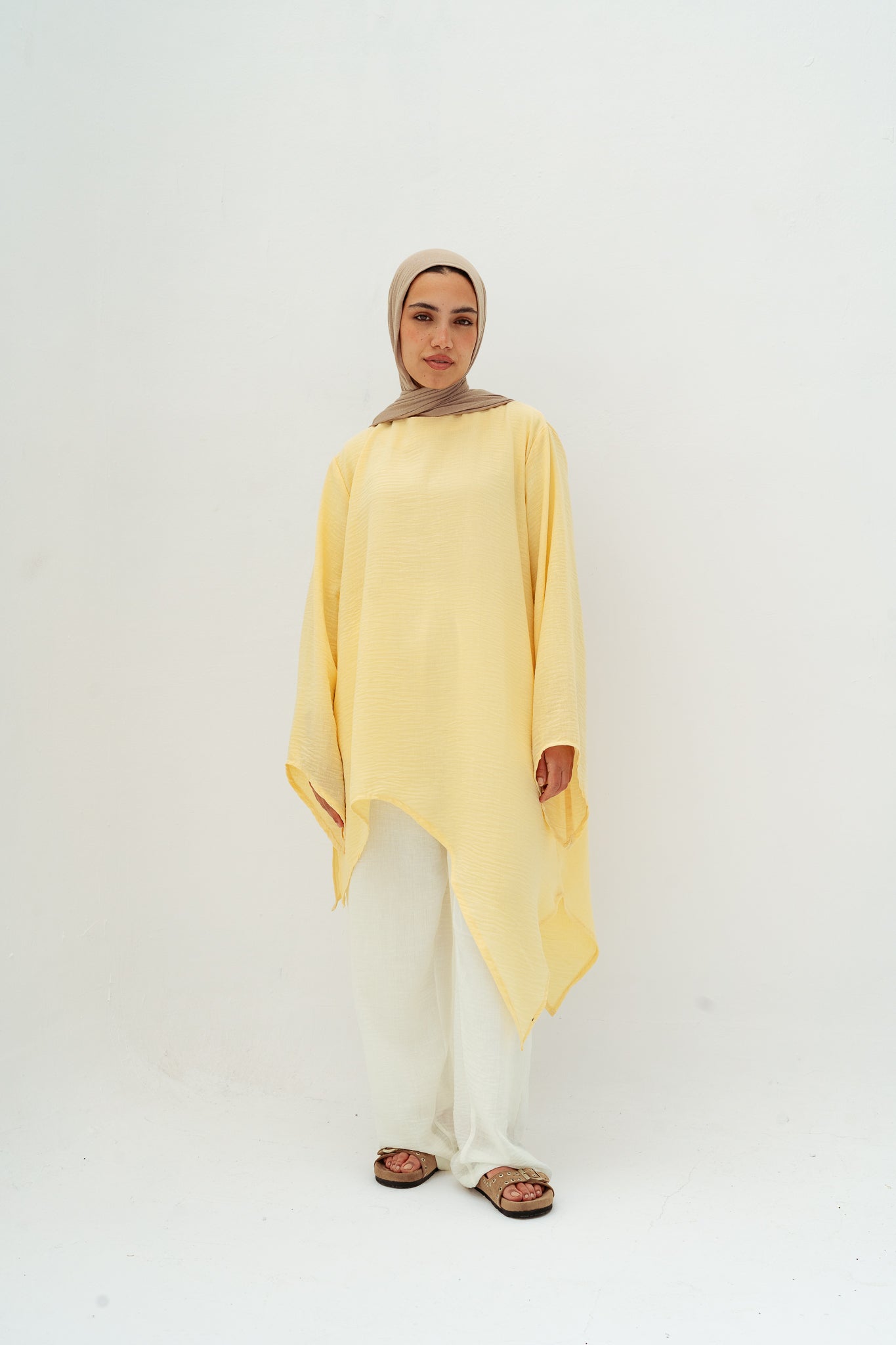 Ella asymmetric top in yellow