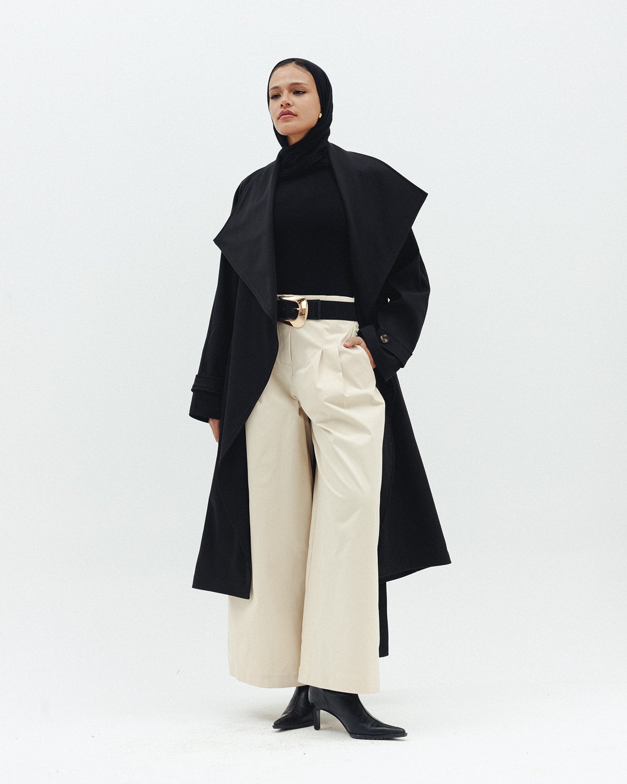The Timeless Trench Coat in Black