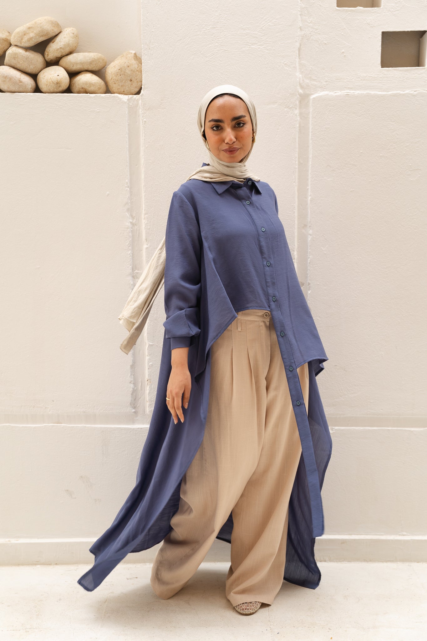 PRE-ORDER All Around Asymmetric Top in Blue
