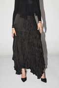Anne Crushed skirt in Black