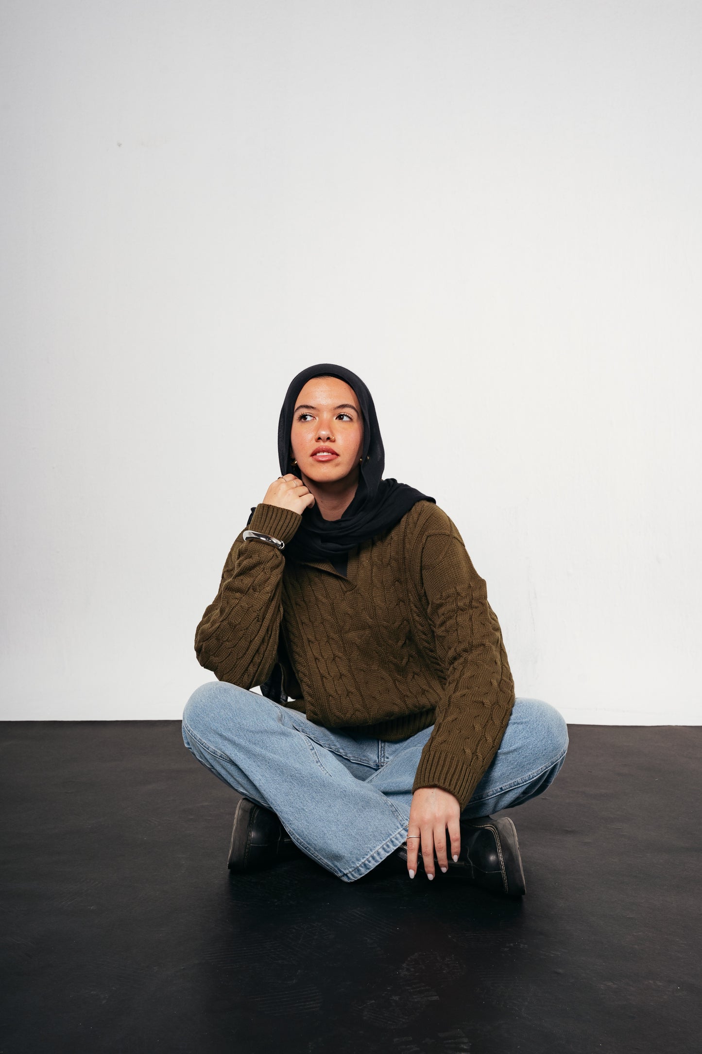 Knit Heaven Pullover in Olive