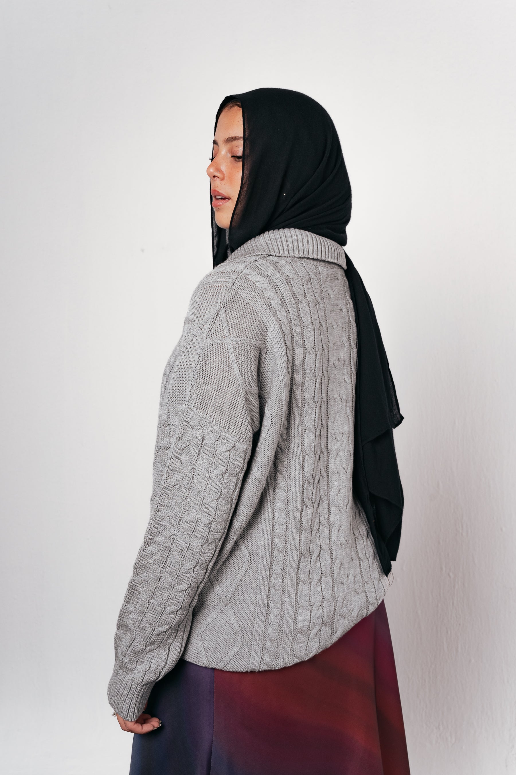 Knit Heaven Pullover in Grey