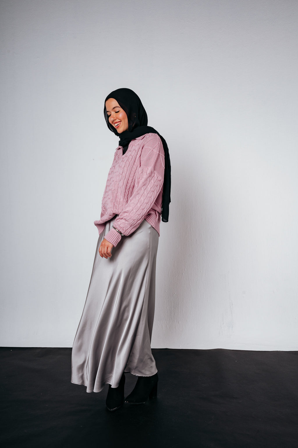 Knit Heaven Pullover in Rose