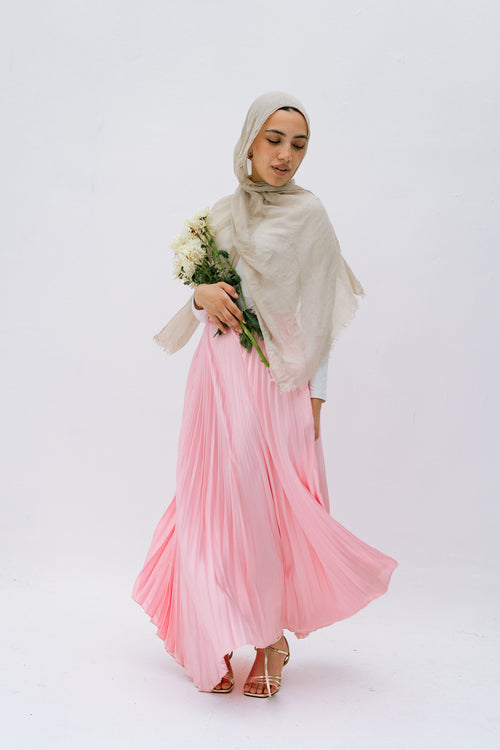 Ash Asymmetrical Skirt in Pink