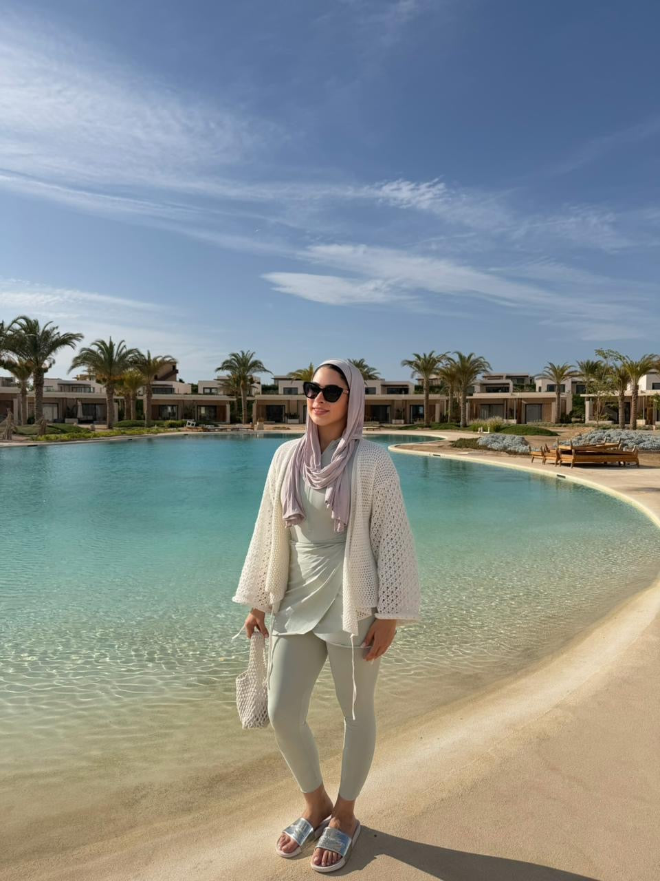 Seashell Wrap Top in Off-white