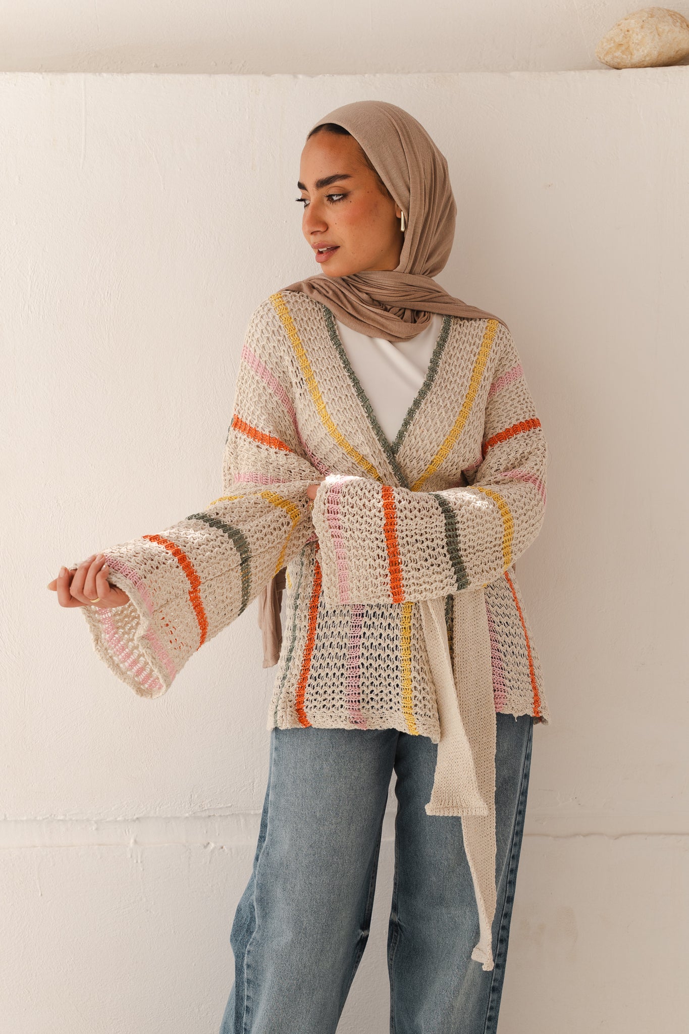She’s A Vibe Metallic Threads Cardigan