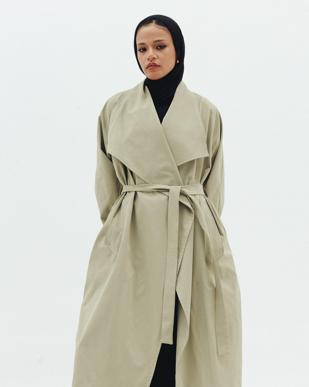 The Timeless Trench Coat in Light Olive