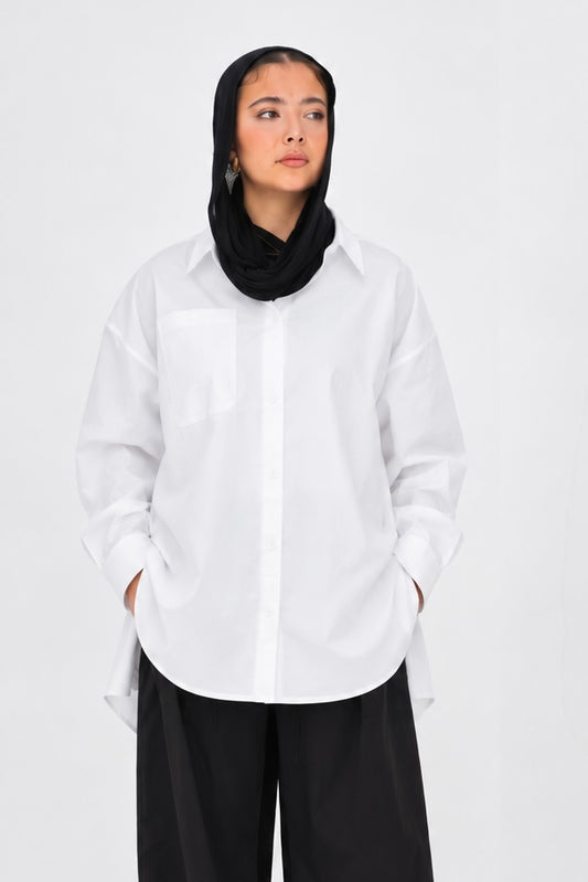 The Signature Poplin Shirt in White