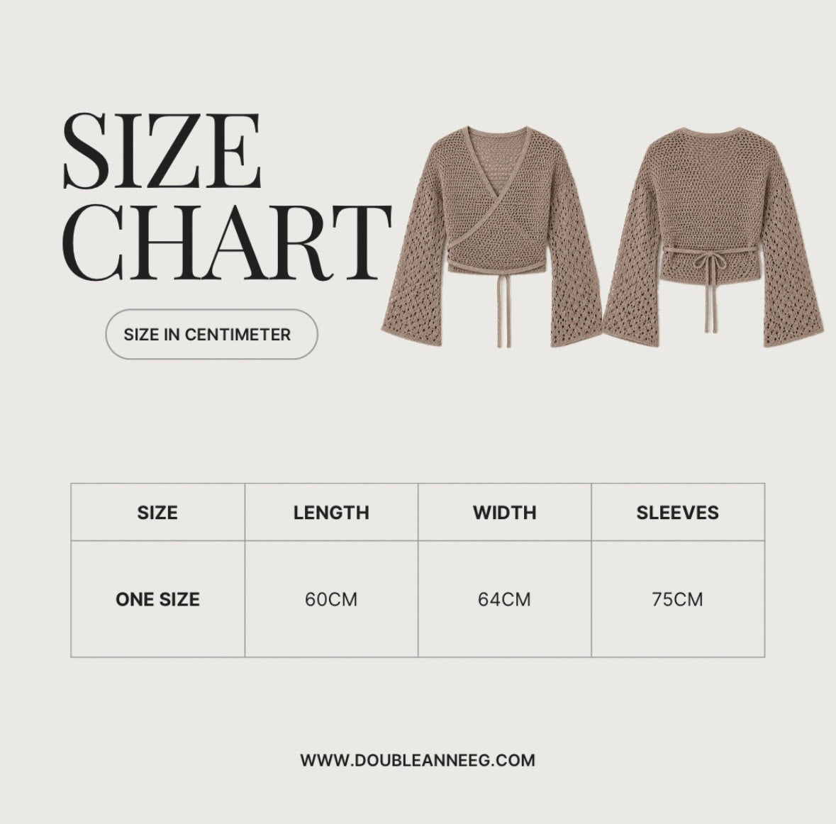 Seashell Wrap Top in Brown