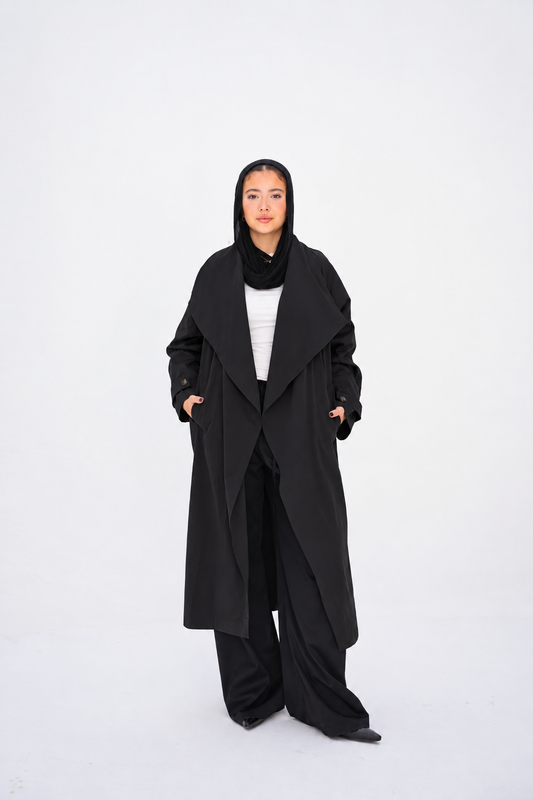 The Timeless Trench Coat in Black