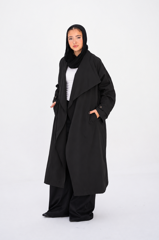 The Timeless Trench Coat in Black
