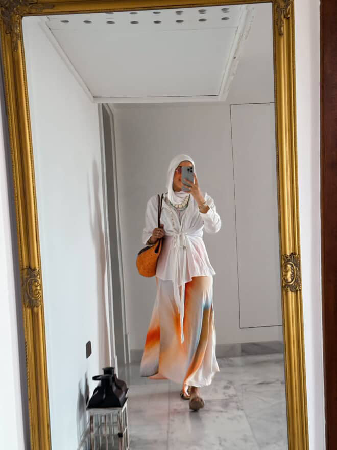 Sunset glow skirt