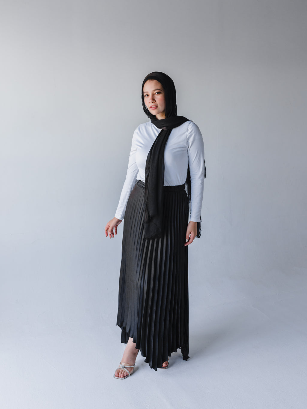 Ash Asymmetrical Skirt in Black