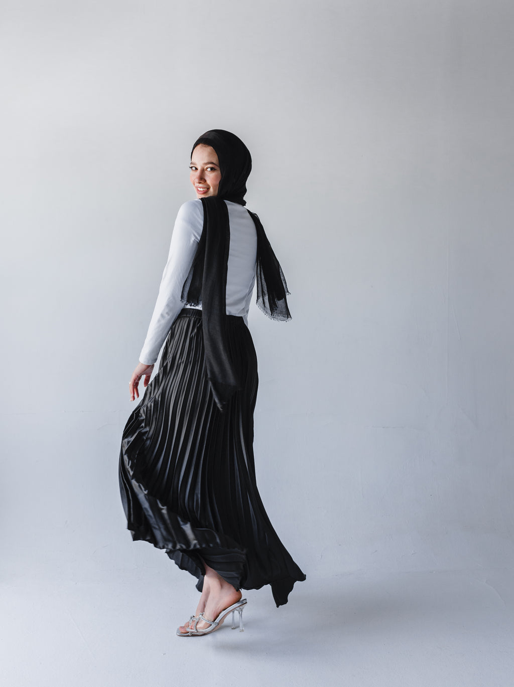 Ash Asymmetrical Skirt in Black