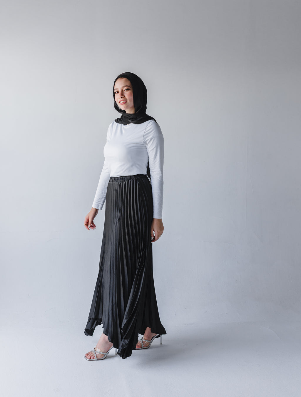 Ash Asymmetrical Skirt in Black