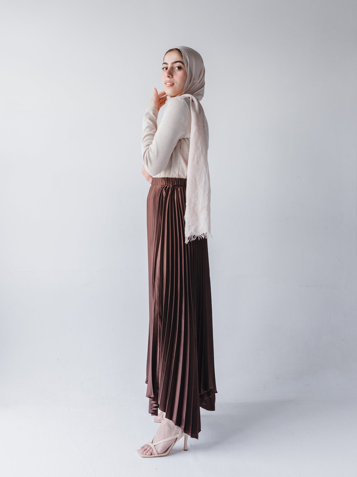 Ash skirt in Brown